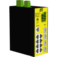 0961126  Gigabit Ethernet Industrie Switch managed 8x RJ-45 4x SFP Slot 