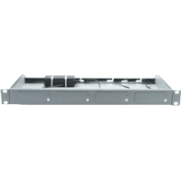 Frame for inclusion of max. 4 fiber optic converters in a 19" distributor. For Fast and Gigabit Ethernet media converter (product groups  0961177  0961205  0961300D  0961300M  0961310  0961311FX  0961311LX  0961350R and  0961351C ) optional with 4-fold power supply 12V, 2A.