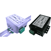 PoE Power over Ethernet midspan for industry automation with 12V or 24V DC input