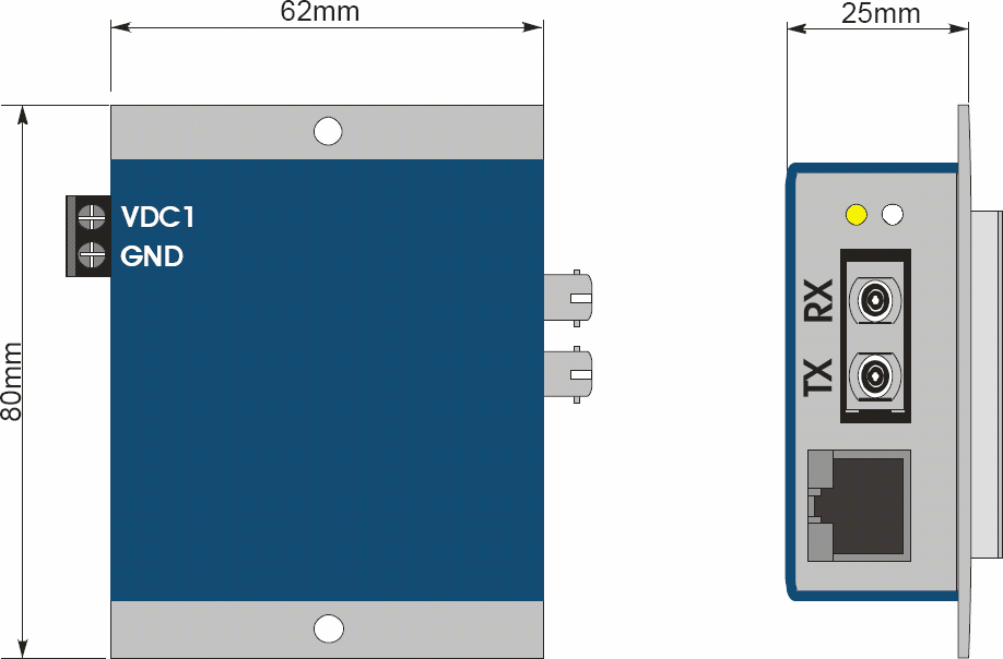 Industrial Fast Ethernet LWL Konverter im Miniaturformat