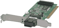 100Base-FX Fast Ethernet 32-Bit PCI (Rev. 2.1 und 2.2) PnP Adapter (NIC) mit 1x Multimode oder Singlemode (Monomode) LWL Port zur direkten Verbindung mit Glasfaserkabeln, Realtek-Chipsatz. Unterstützt WOL (Wake on LAN), PnP, ACPI Rev. 1.1, PCI Power Management Rev. 1.1, DMI Ver. 2.0, Betriebstemperatur 0°..40°, 10%..90% relative Luftfeuchtigkeit, Abmessungen 130x65mm, optional PXE/RPL Boot ROM. Zulassungen: CE, FCC Part 15 Class B. EMV: CISPR 22 Class B.