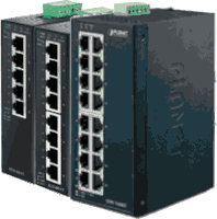 Industrial Gigabit Ethernet switch with 5x or 8x 10/100/1000MBit/s 1000Base-T RJ-45 ports, 9K Jumbo Frame support. Metal case IP30, dimensions WxDxH 135x87x32mm, mounting 35mm DIN rail or wall mounting, input voltage 12V..48V DC redundant, relay alarm contact, polarity reverse protection, removable terminal block, EFT protecton, ESD protection, operating temperature -40..+75°C, RH 5%..90% non condensing. FCC Part 15 Class A, CE, UL / cUL, IEC60068-2-32(Free fall), IEC60068-2-27(Shock), IEC60068-2-6(Vibration).