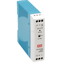 DIN rail power supply IN:85-264V AC, OUT:24V DC, 24W/1A