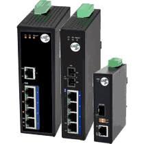 Industrial Ethernet Switch für die Montage auf der 35mm DIN Normschiene (Tragschiene/Hutschiene)