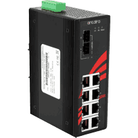 Industrial Gigabit Ethernet Switch mit 10 Gigabit Ethernet Uplink und wahlweise High PoE